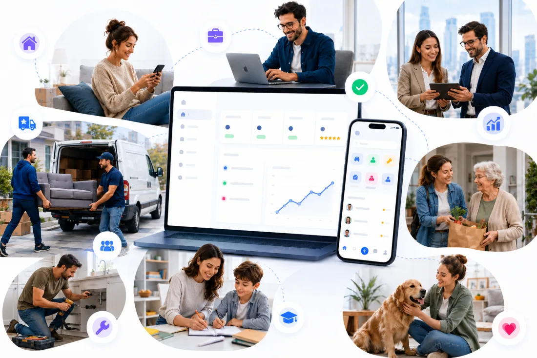 Sharebly App: Hilfe finden, Dienstleistungen anbieten und Projekte gemeinsam umsetzen – eine Plattform für Menschen, Fähigkeiten und Ressourcen