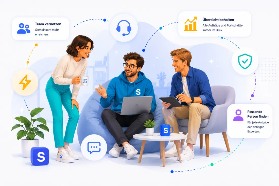 Mit Sharebly passende Unterstützung für jede Aufgabe finden